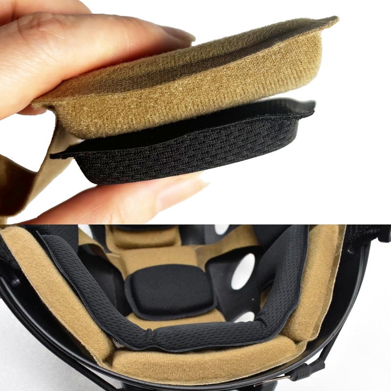 BShasrlim Multi-Sport Helmet Pad Inserts - Universal Helmet Comfort Padding Kit - Memory Foam Replacement Pads for Cycling, Motorcycle,Airsoft,Sports & Safety Helmets - Image 4